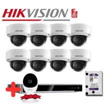 Готовый комплект видеонаблюдения HIKVISION на 8-IP камеры